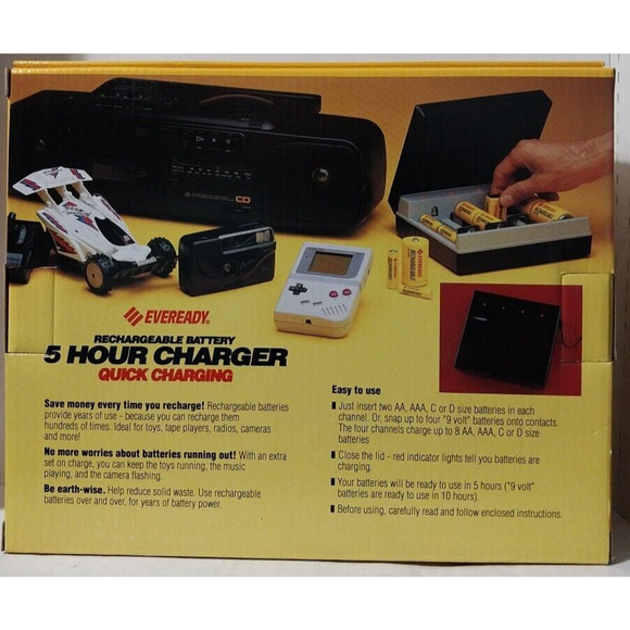 VTG Eveready Rechargeable Battery 5 Hour Charger Quick Charging Model FCC8-PA - Picture 5 of 5